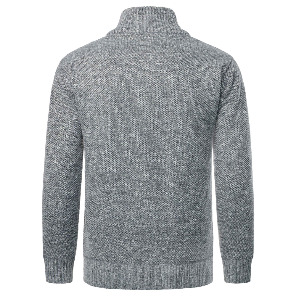 Mats™ | Stickad fleecekofta med dragkedja