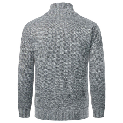 Mats™ | Stickad fleecekofta med dragkedja