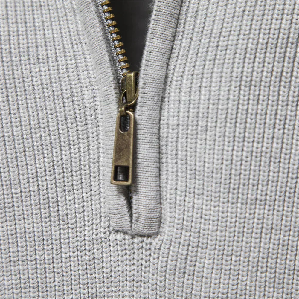 Leif™ | Stickad Zip-up Tröja