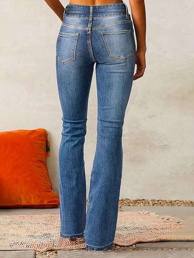 Scarlet™ | Utsvängda jeans med hög midja