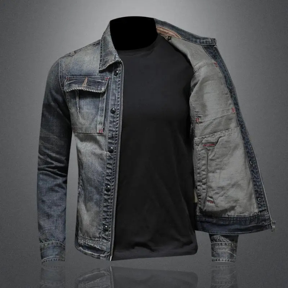 Hugo™ | Jeansjacka med Dragkedja