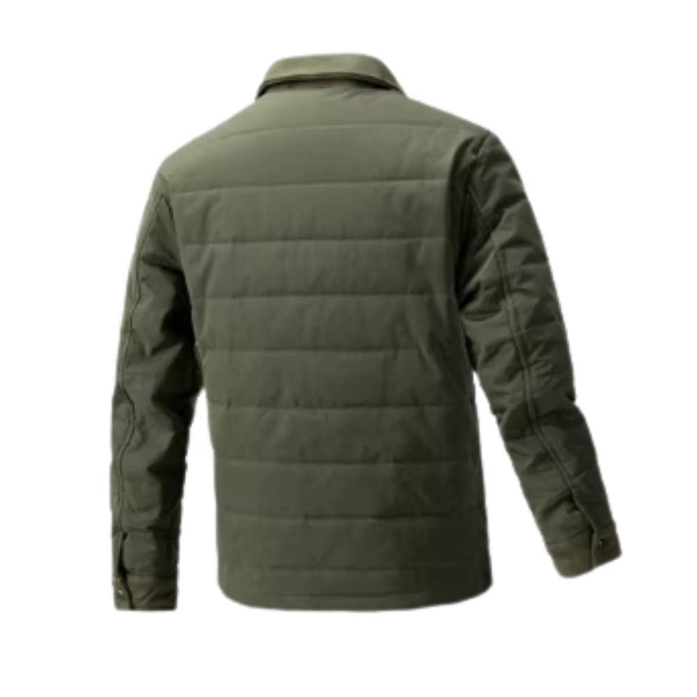 Vadderad Herrjacka med Skjortkrage