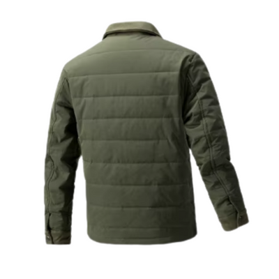 Vadderad Herrjacka med Skjortkrage