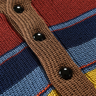 Elof™ | Randig stickad väst