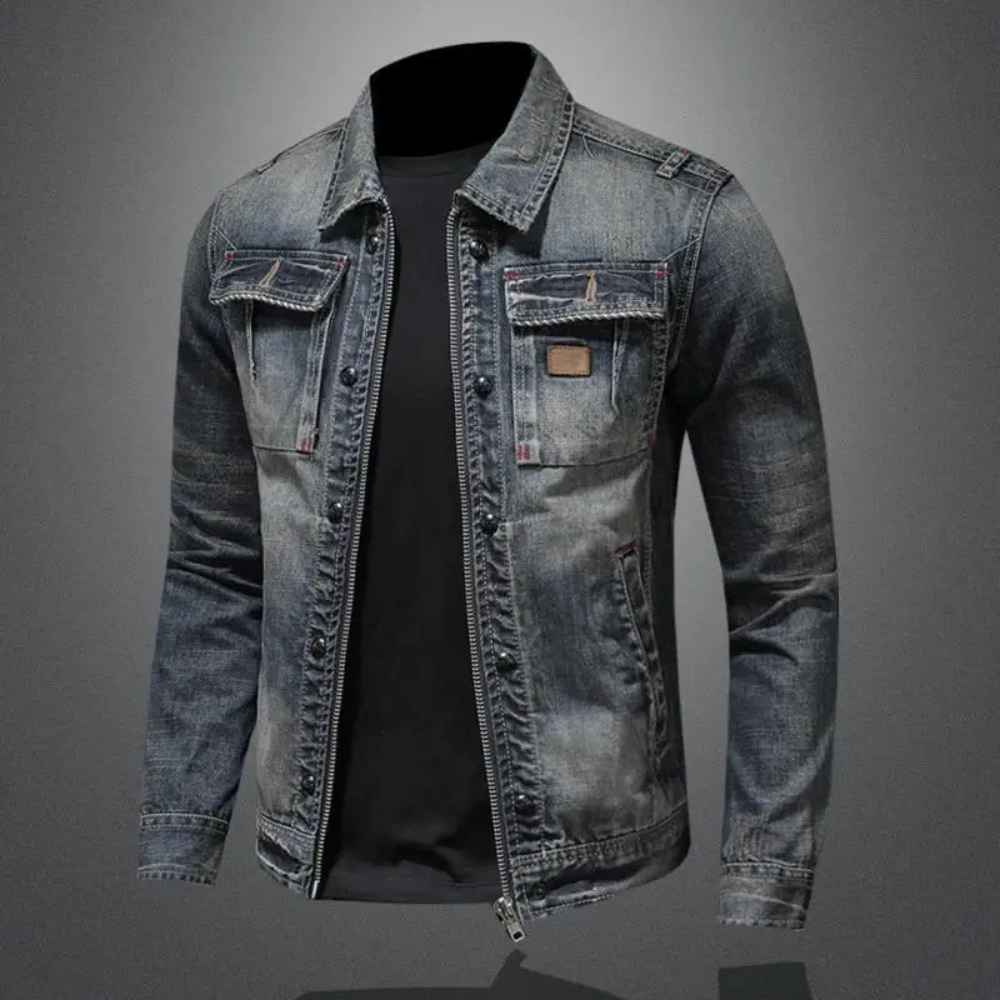 Hugo™ | Jeansjacka med Dragkedja