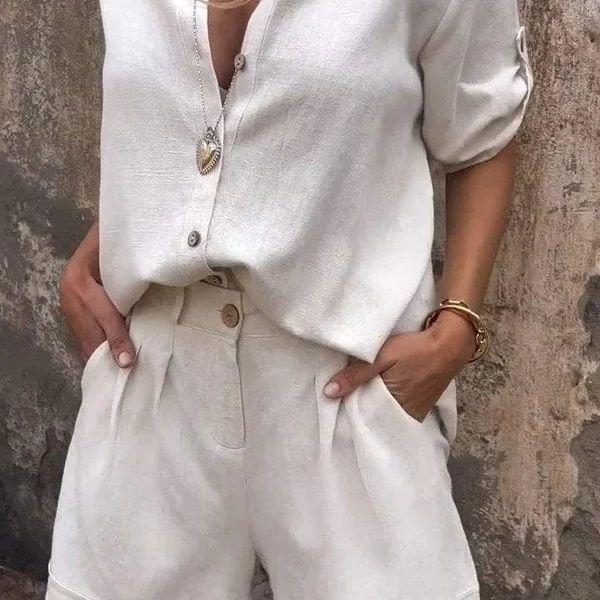 Nova™ | Lyxig och Tidlös Linne-Co-ord Set