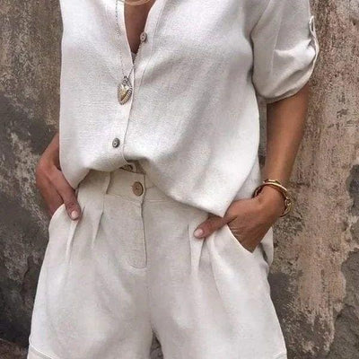 Nova™ | Lyxig och Tidlös Linne-Co-ord Set