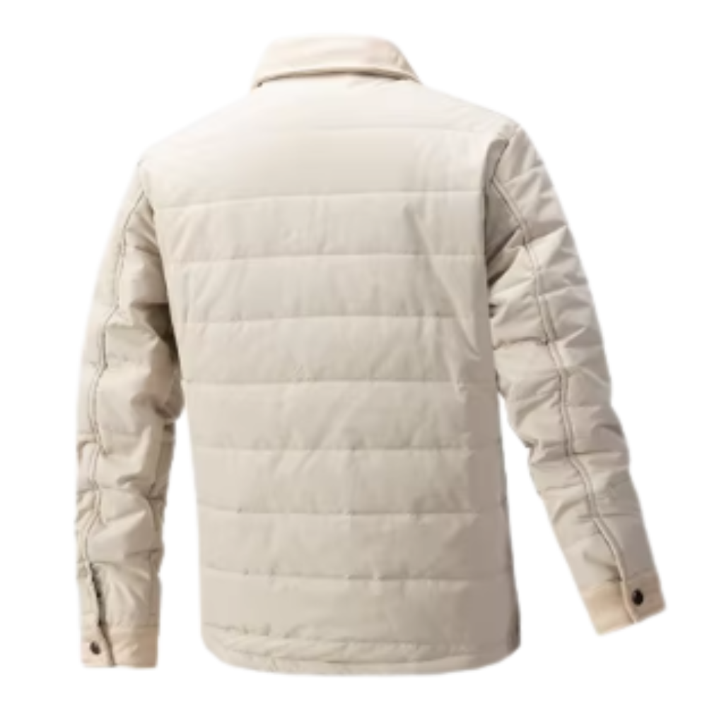 Vadderad Herrjacka med Skjortkrage