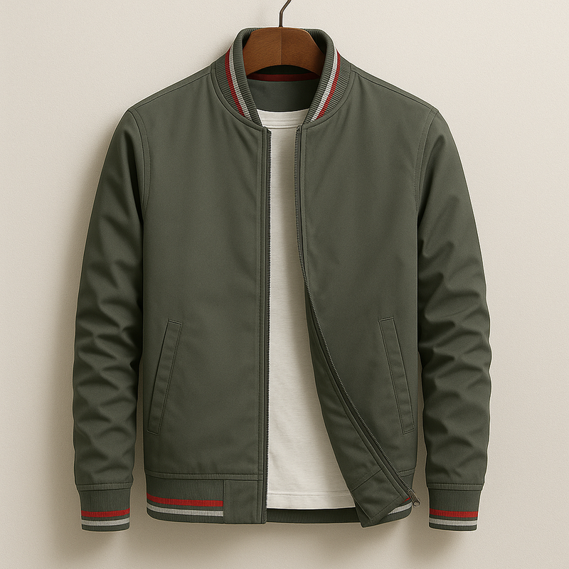 Theo™ | Elegant bomberjack med ränder