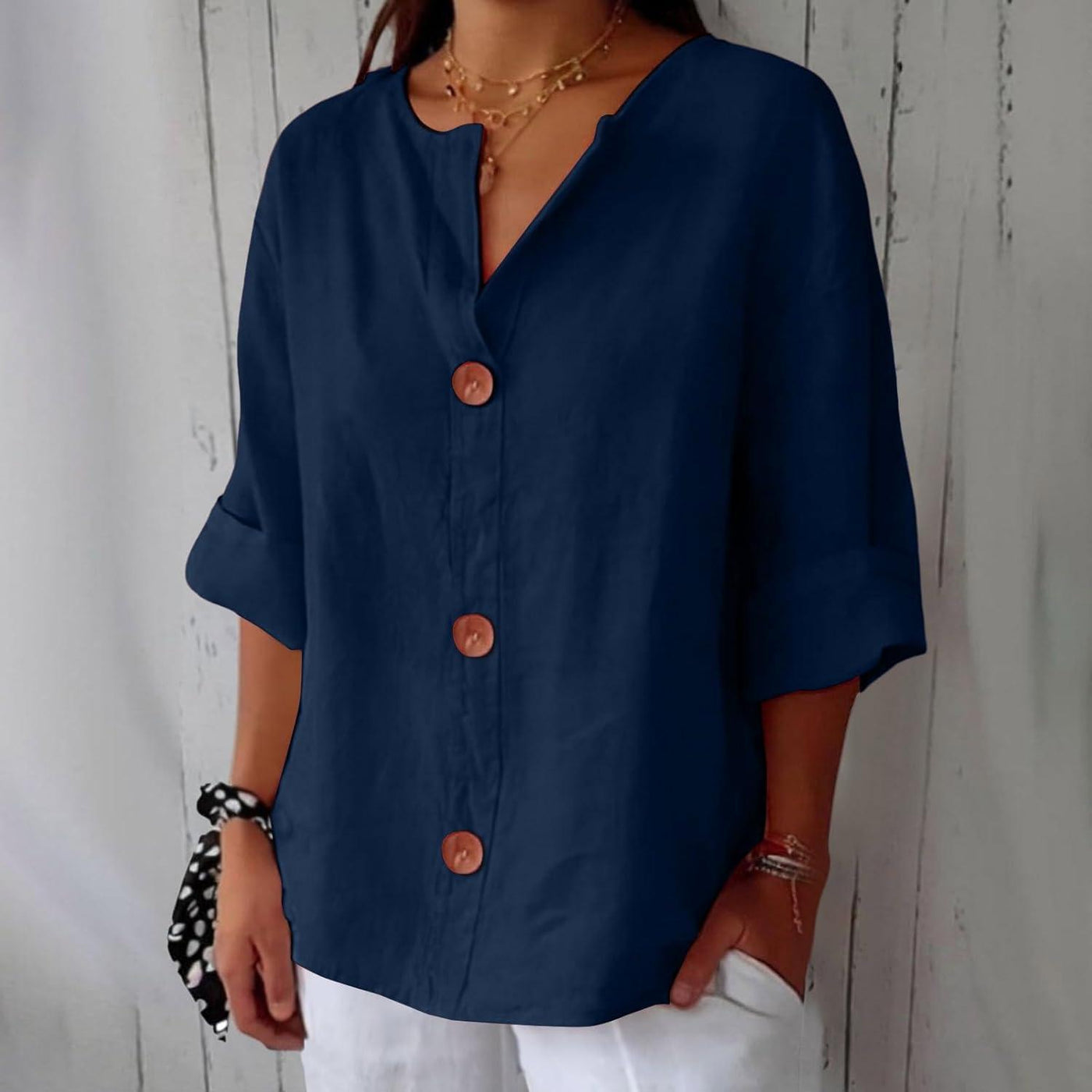 Helena™ | Ledig Linneblus