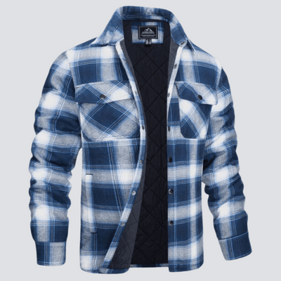 Erik™ | Quiltad rutig motorskjorta