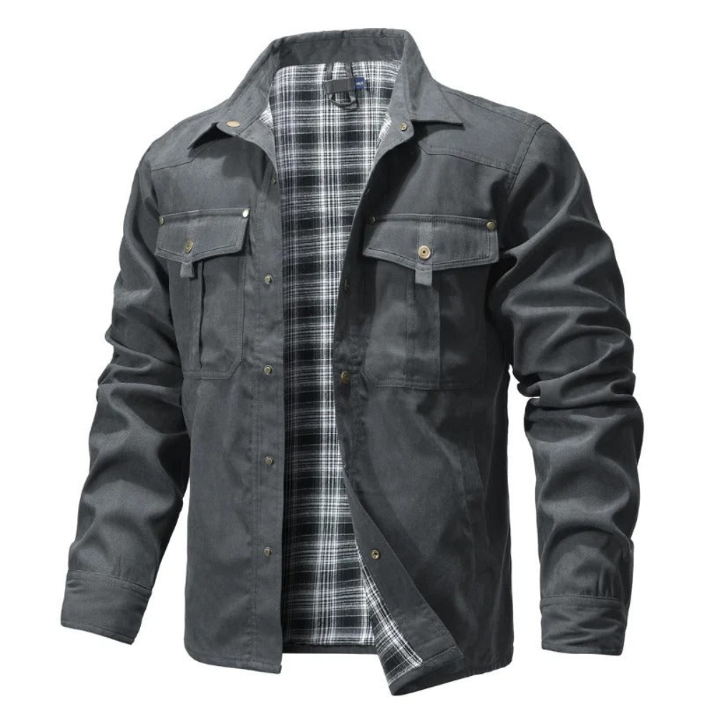 Kjell™ | Skjortjacka med flanellfoder