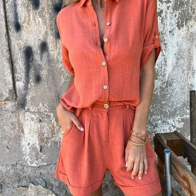 Nova™ | Lyxig och Tidlös Linne-Co-ord Set
