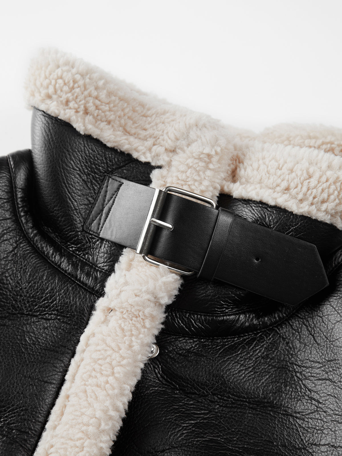 Evelin™ | Shearlingjacka med sherpa-foder