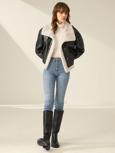 Evelin™ | Shearlingjacka med sherpa-foder
