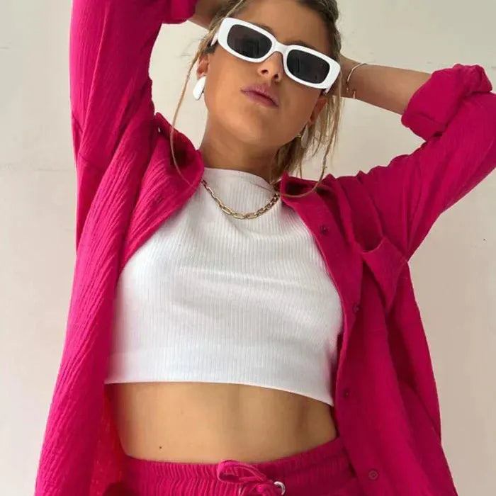 Sigrid™ | Somrig Set i Lätt Bomullsblandning