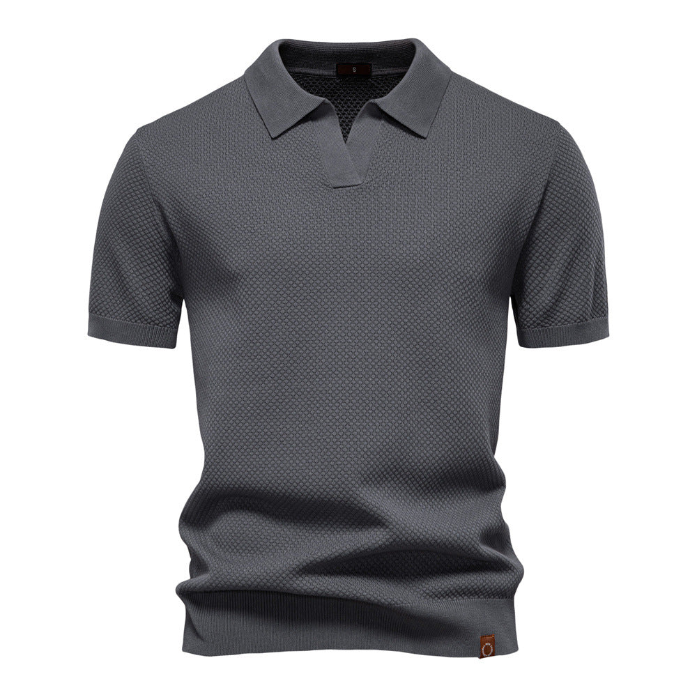 Niklas™ | Elegant Kortärmad Pikétröja