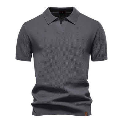Niklas™ | Elegant Kortärmad Pikétröja