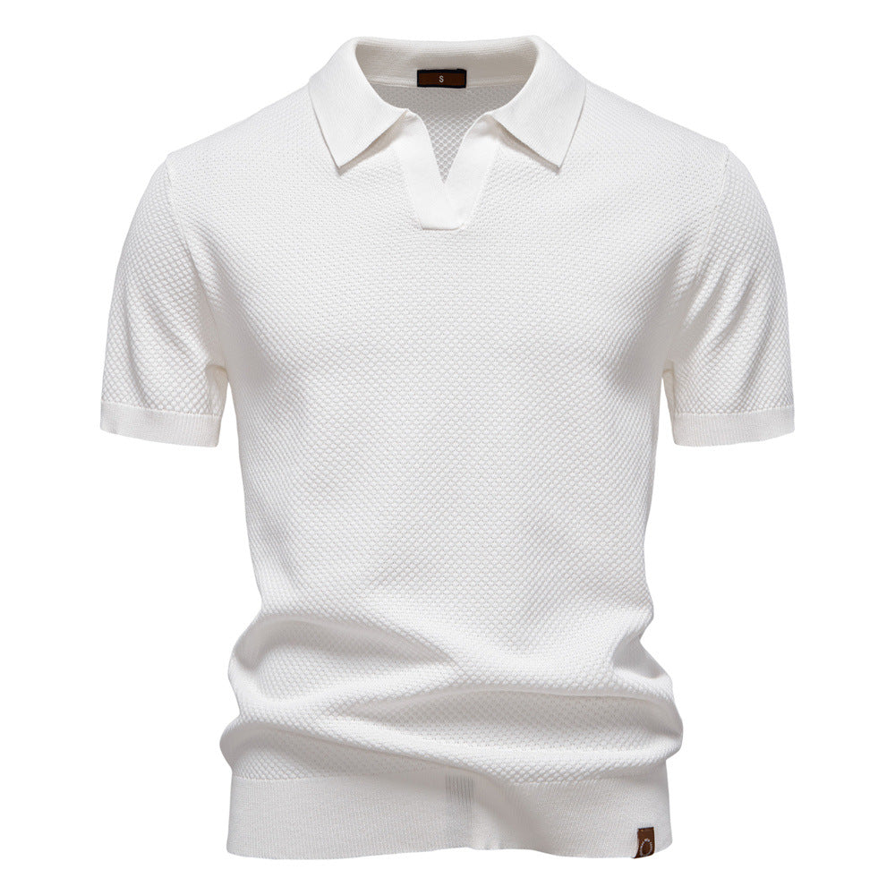 Niklas™ | Elegant Kortärmad Pikétröja