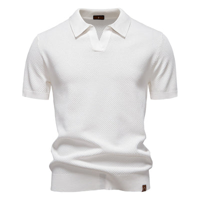 Niklas™ | Elegant Kortärmad Pikétröja