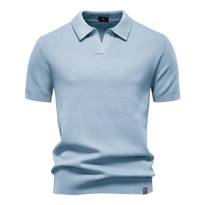 Niklas™ | Elegant Kortärmad Pikétröja
