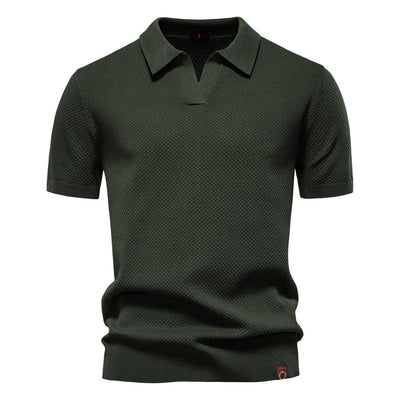 Niklas™ | Elegant Kortärmad Pikétröja