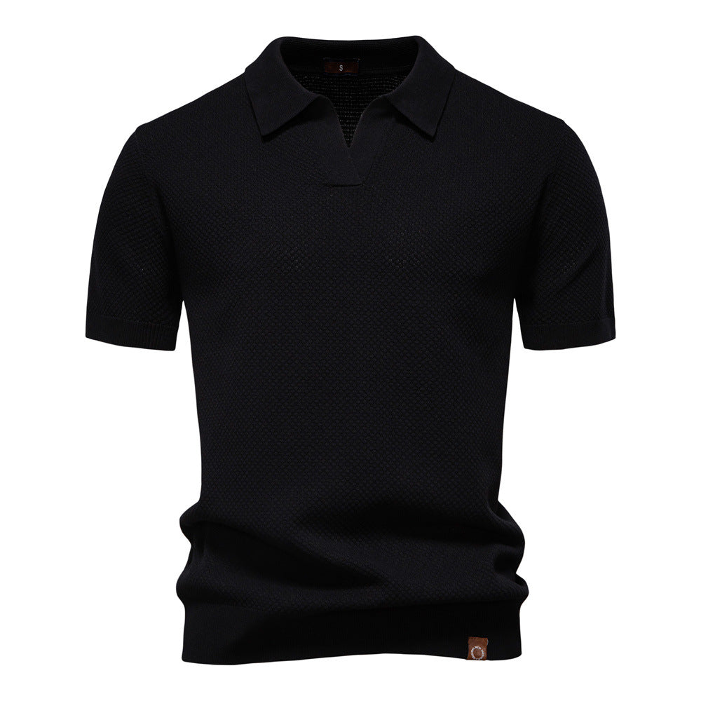 Niklas™ | Elegant Kortärmad Pikétröja