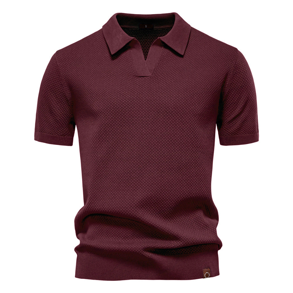 Niklas™ | Elegant Kortärmad Pikétröja