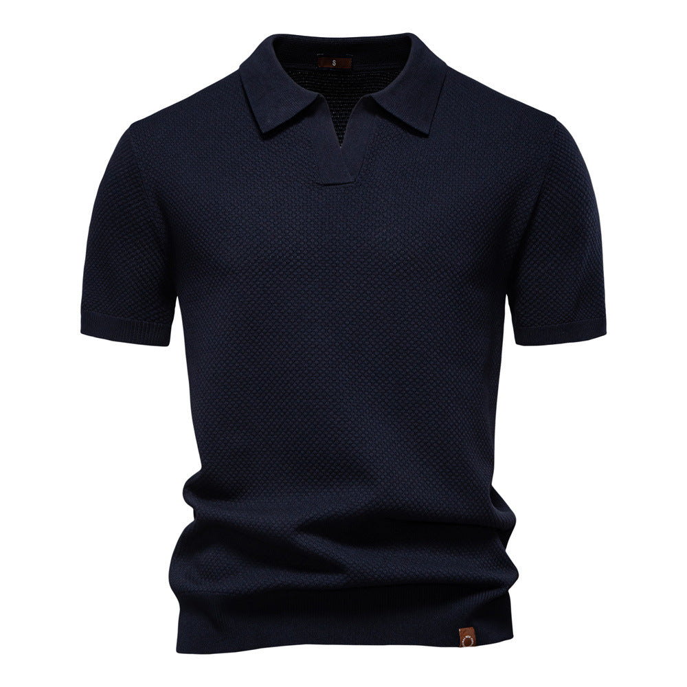 Niklas™ | Elegant Kortärmad Pikétröja