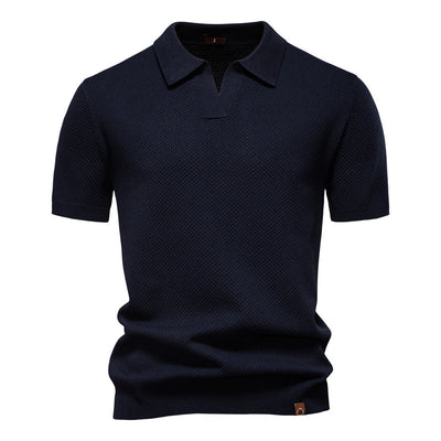 Niklas™ | Elegant Kortärmad Pikétröja