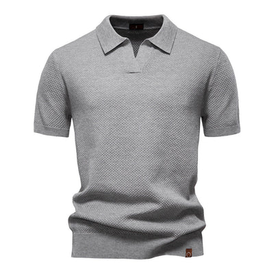 Niklas™ | Elegant Kortärmad Pikétröja