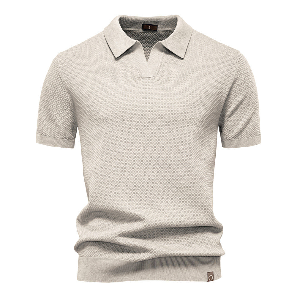 Niklas™ | Elegant Kortärmad Pikétröja