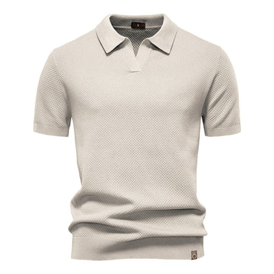 Niklas™ | Elegant Kortärmad Pikétröja