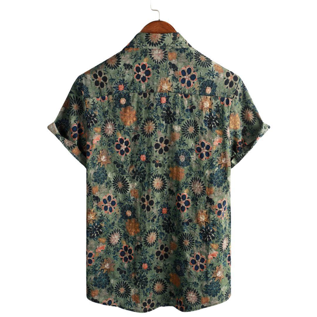 Gustaf™ | Kortärmad Hawaiiskjorta i Bomull