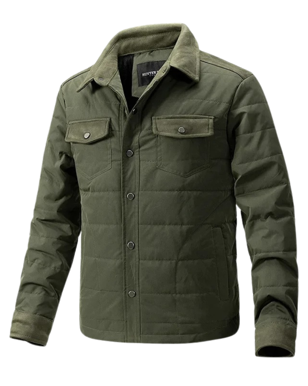 Vadderad Herrjacka med Skjortkrage