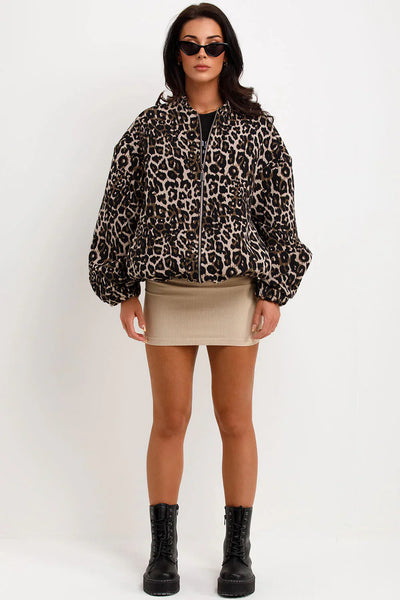 Milla™ | Leopard bomberjacka