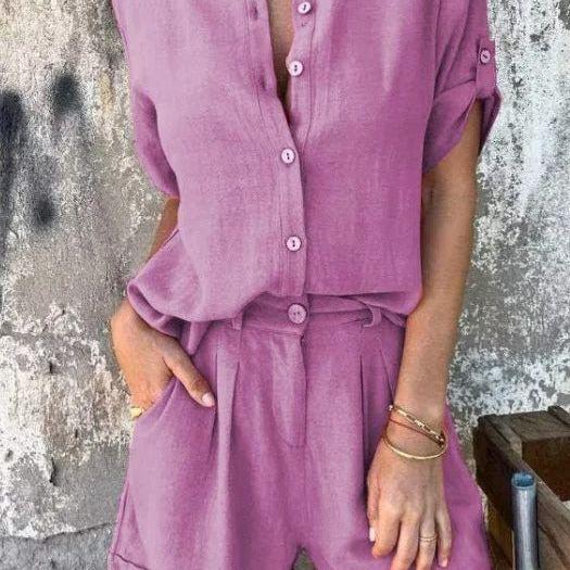 Nova™ | Lyxig och Tidlös Linne-Co-ord Set